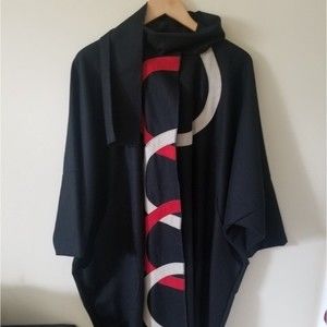 Osgood Smuk 1980's Vintage  Wool Suede Cape Coat